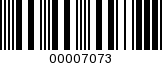 Barcode Image 00007073