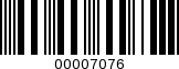 Barcode Image 00007076