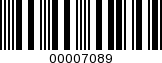Barcode Image 00007089
