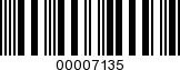 Barcode Image 00007135