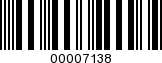 Barcode Image 00007138