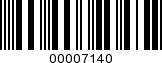Barcode Image 00007140