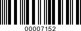 Barcode Image 00007152