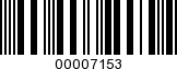 Barcode Image 00007153