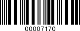 Barcode Image 00007170