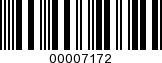 Barcode Image 00007172
