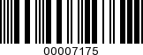 Barcode Image 00007175