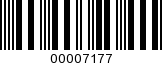 Barcode Image 00007177