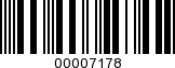 Barcode Image 00007178