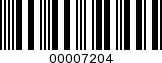 Barcode Image 00007204