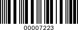 Barcode Image 00007223