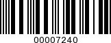 Barcode Image 00007240