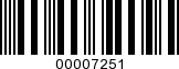 Barcode Image 00007251
