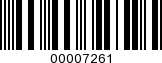 Barcode Image 00007261