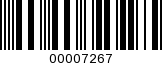 Barcode Image 00007267