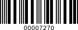 Barcode Image 00007270