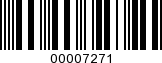 Barcode Image 00007271