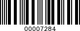 Barcode Image 00007284