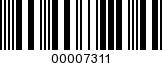 Barcode Image 00007311