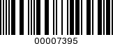 Barcode Image 00007395