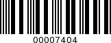 Barcode Image 00007404