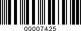Barcode Image 00007425
