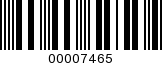 Barcode Image 00007465