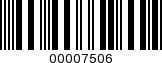 Barcode Image 00007506
