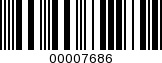 Barcode Image 00007686