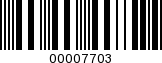Barcode Image 00007703