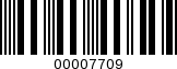 Barcode Image 00007709