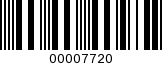 Barcode Image 00007720