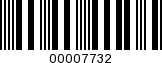Barcode Image 00007732
