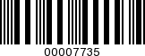 Barcode Image 00007735