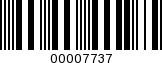 Barcode Image 00007737