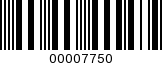 Barcode Image 00007750
