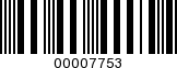 Barcode Image 00007753