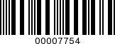 Barcode Image 00007754