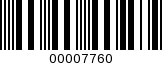 Barcode Image 00007760