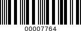Barcode Image 00007764