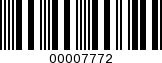 Barcode Image 00007772