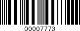 Barcode Image 00007773