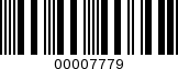 Barcode Image 00007779