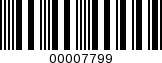 Barcode Image 00007799