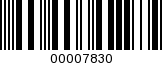 Barcode Image 00007830