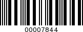 Barcode Image 00007844
