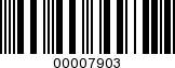 Barcode Image 00007903