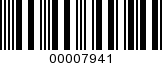 Barcode Image 00007941