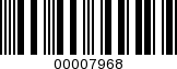 Barcode Image 00007968