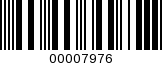 Barcode Image 00007976